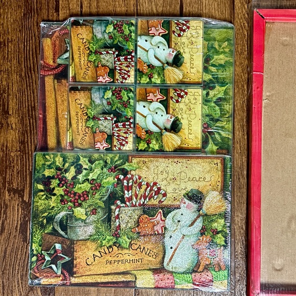 Happy Holiday Collection • Susan Winget • Snowman •6 Piece Cutting Board/Coaster - Picture 9 of 16